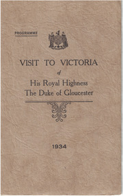 Royal Visit, Duke of Gloucester, 1934