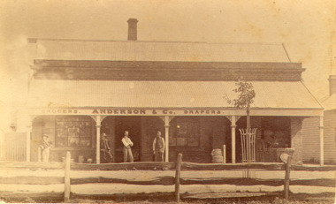 Photograph, Anderson's Store, Main Street, Bacchus Marsh circa 1870s-1890s