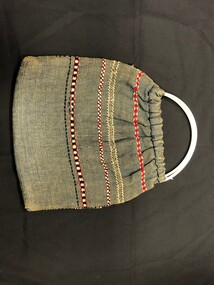 Textile (Item) - Craft work, Carry bag woven and sewn by students in Craft classes in the 1960s