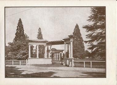 Photograph - Digital image - jpg, McDonald Gates in the 1920s