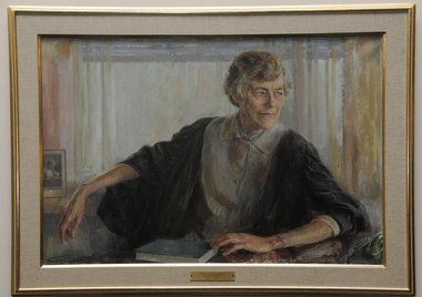 Painting, Portrait of Miss Gladys Davies Headmistress 1956-1972