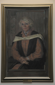 Painting, Portrait of Mrs Susan St.Leon Headmistress 1973-1982