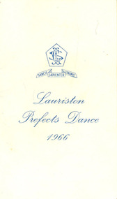 Programme, Dance Card (1966)