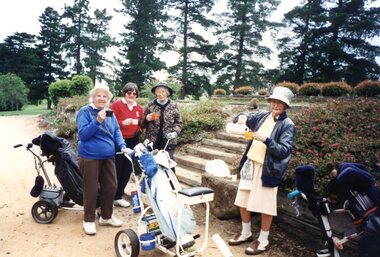Photograph, Faye Lamb, Ladies' coffee break at Heidelberg Golf Club, 1997