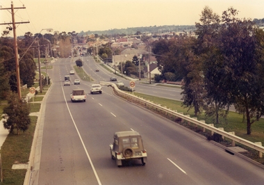 Photographs, Maroondah Highway, Ringwood near Wingrove Place looking west circa 1980s