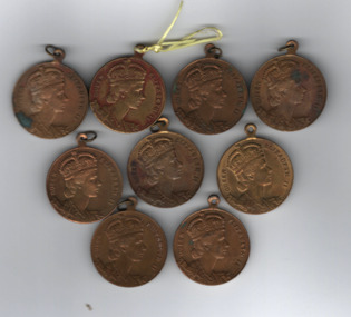 Medallions, Queen Elizabeth II Coronation, 1953