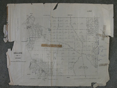 Map - Map. Ballark, Department of Lands and Survey, Ballark. County of Grant, 31/08/1915