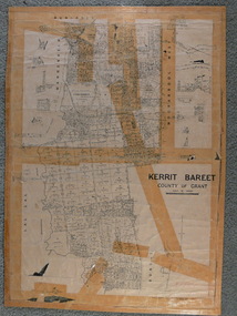Map - Map. Kerrit Bareet, Department of Lands and Survey, Kerrit Bareet. County of Grant, 08/1944
