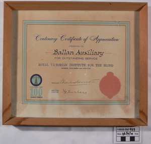 Certificate - Certificate. RVIB