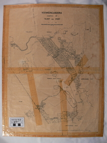Map. Korweinguboora, Department of Lands and Survey, Korweinguboora. Counties of Talbot and Grant