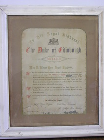 Certificate, just prior to December 10th, 1867