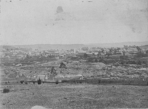 This image is taken from above Spring Creek overlooking the diggings in Beechworth.