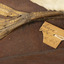 Close up of paper tag 