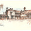 Drawing of a house in the suburb of Newtown in Beechworth, Victoria