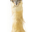 Nankeen Night Heron standing on wooden mount facing forward
