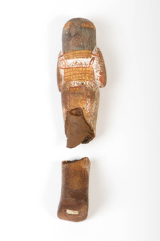 Photograph of the back of the Ushabti figure.