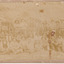 A faded sepia photograph depicting 34 men in work clothing in front of a bank of earth