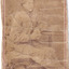 A carte de visits showing a young man (Dan Kelly) with a neck scarf sits on a chair with one elbow leaning on a pedestal side table
