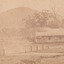 Glenrowan streetscape in 1883 showing newly built police station on site of Ann Jones Hotel