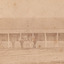 Image of Glenrowan police station on 1 August 1882 with four men standing/sitting out front.