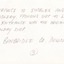 White background with handwritten inscription