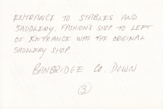 White background with handwritten inscription