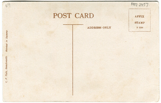 Back of postcard (blank)
