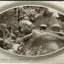 Obverse of a postcard depicting Mayday Hills with snow