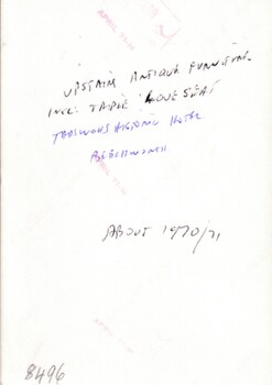 Brief handwritten notes about the photograph.