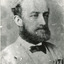 A black and white photograph featuring the portrait of Doctor Dick, the first medical superintendent at the Mental Hospital.