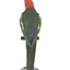 Male Australian King-Parrots are the only Australian parrots with a completely red head. Females are similar to males except that they have a completely green head and breast. Both sexes have a red belly and a green back, with green wings and a long green tail. King parrots are normally encountered in pairs or family groups.