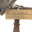 Identification tag. Reads: (?)4a White Throated Thickhead / See catalogue, page 11