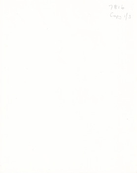 rear of copy of photograph. Colour is white