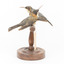 Two eastern spinebills on a stand. Right view.