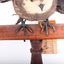 White-Throated Needletail standing on wooden perch facing forward
