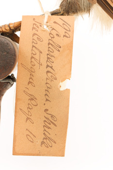 Image of a swing-tag, see transcription
