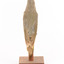 Grey-headed Woodpecker attached to a sloping vertical wooden mount presenting back