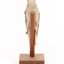 Grey-headed Woodpecker attached to a sloping vertical wooden mount presenting front