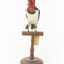 Red Headed Woodpecker standing on wooden mount facing forward
