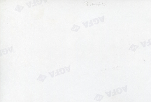 The reverse of the photograph with AGFA logo printed diagonally at regular intervals.