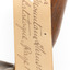 Bassian Thrush, close up of identification swing tag