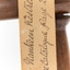 Nankeen Kestrel facing front, close up of identification swing tag with catalogue page number