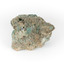 A hand-sized solid mineral specimen in shades of blue and green