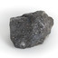 A grey and silver speckled hand-sized solid mineral specimen.