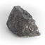 A grey and silver speckled hand-sized solid mineral specimen.