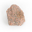 A small, solid granite specimen, with a colour consisting of flecks of pink, red, and grey.