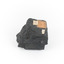Piece of black coal with label