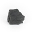 Piece of black coal with label