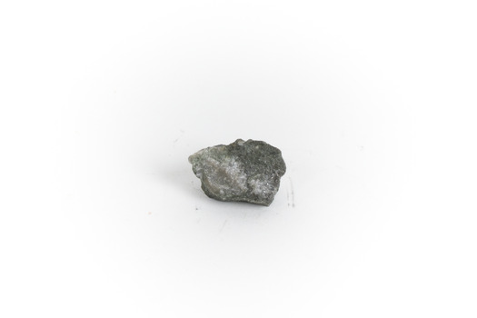 A small gold-sulphide ore mineral specimen in shades of silver and grey with flecks of gold