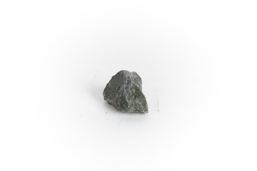 A small gold-sulphide ore mineral specimen in shades of silver and grey with flecks of gold